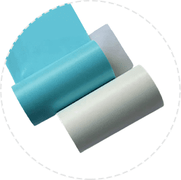 blue glassine paper